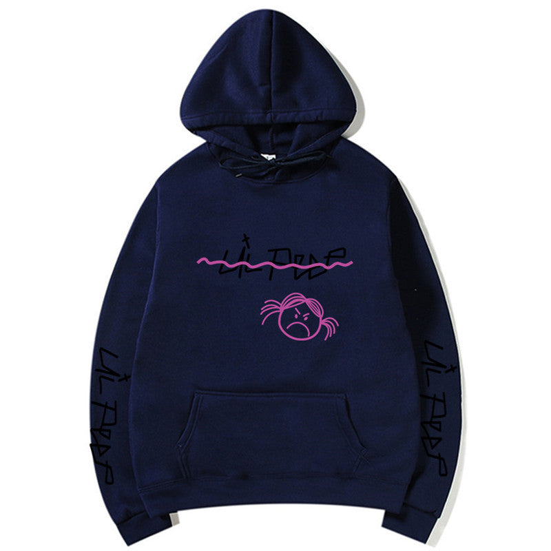 Hoodie con capucha estilo streetwear de Lil Peep con forro polar (unisex)