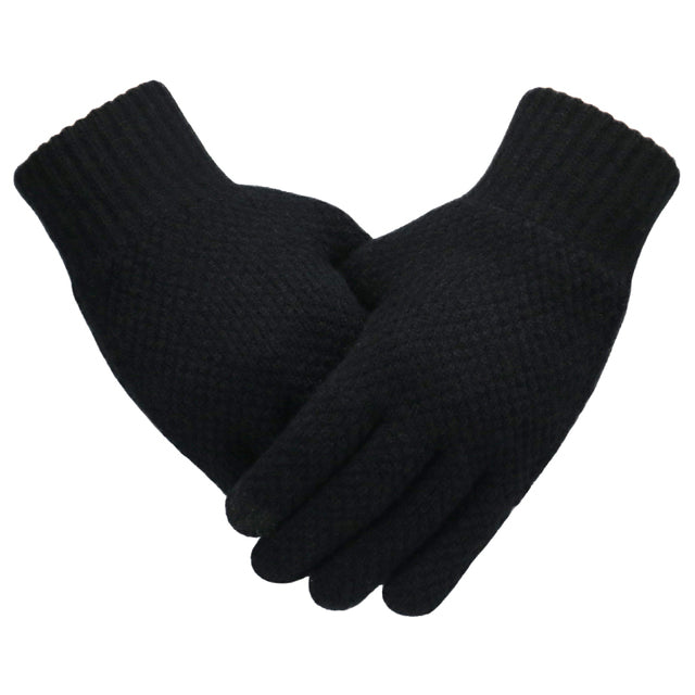 Guantes de punto para hombre para invierno, ideales para abrigarse