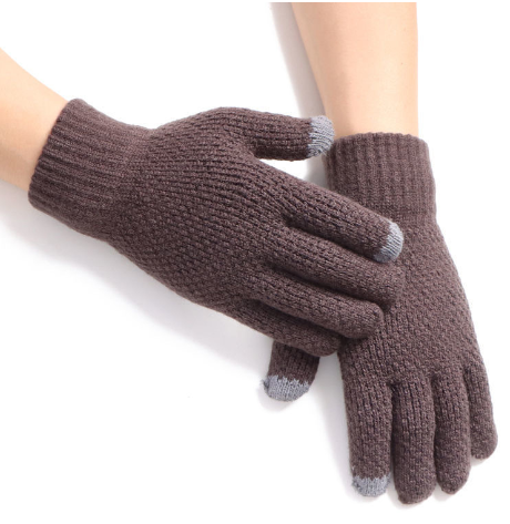 Guantes de punto para hombre para invierno, ideales para abrigarse