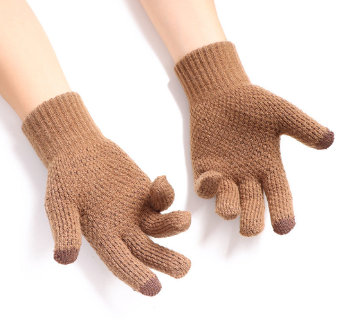 Guantes de punto para hombre para invierno, ideales para abrigarse