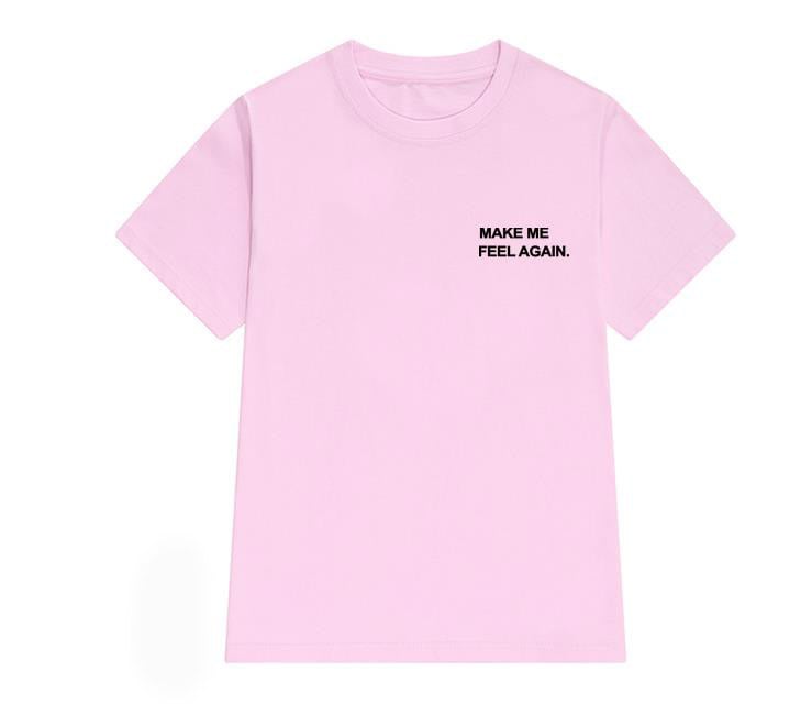 Playera casual- con texto en el pecho