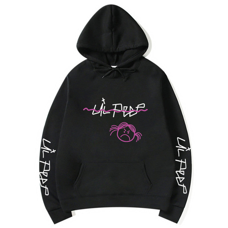 Hoodie con capucha estilo streetwear de Lil Peep con forro polar (unisex)