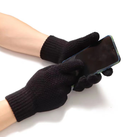 Guantes de punto para hombre para invierno, ideales para abrigarse