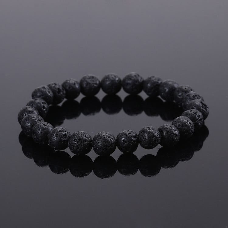 Pulsera elástica con cuentas y piedras de ojo de tigre natural