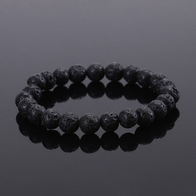 Pulsera elástica con cuentas y piedras de ojo de tigre natural
