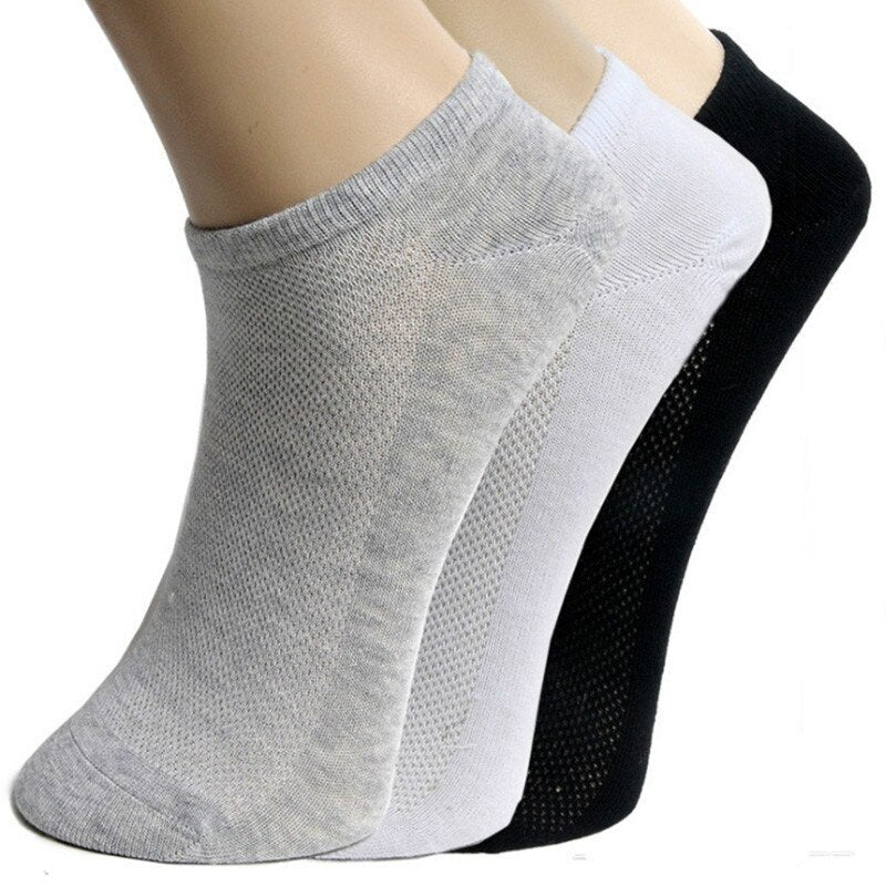10 pares de calcetines deportivos tobilleros transpirables