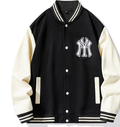 Chaqueta de béisbol NY de moda para hombre