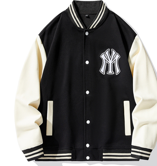 Chaqueta de béisbol NY de moda para hombre