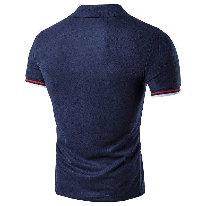 Men's Polo Shirt with Collar, Short Sleeve T-Shirt