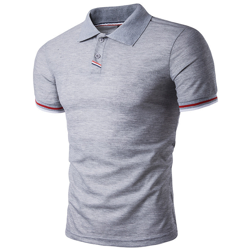 Men's Polo Shirt with Collar, Short Sleeve T-Shirt