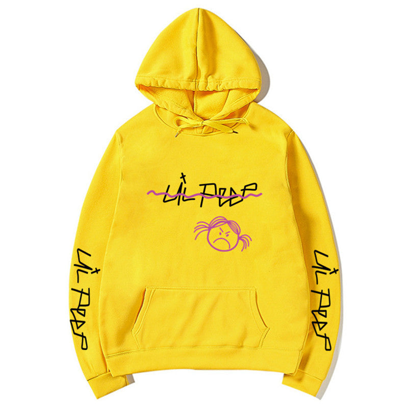 Hoodie con capucha estilo streetwear de Lil Peep con forro polar (unisex)