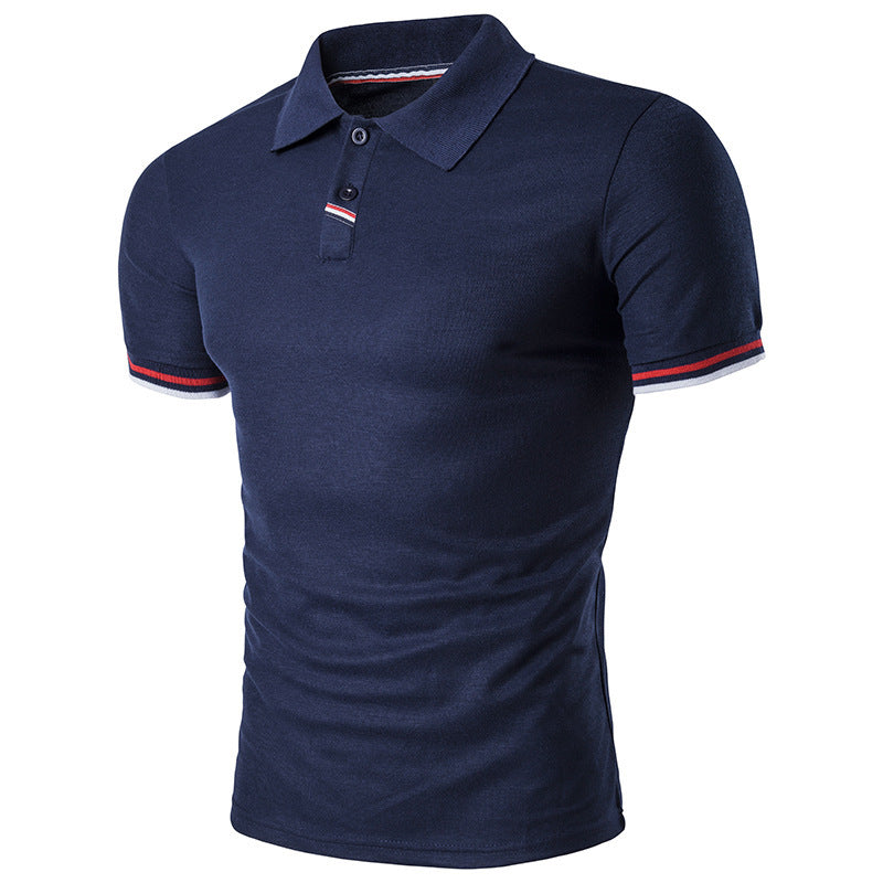 Men's Polo Shirt with Collar, Short Sleeve T-Shirt