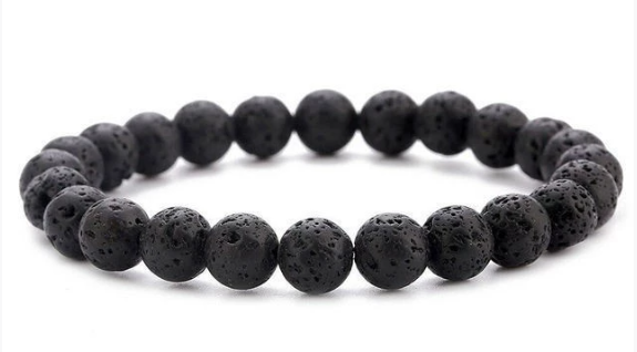 Pulsera elástica con cuentas y piedras de ojo de tigre natural