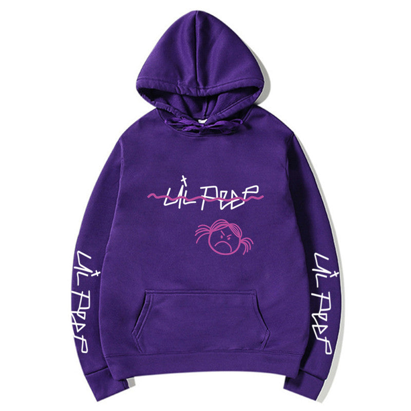 Hoodie con capucha estilo streetwear de Lil Peep con forro polar (unisex)