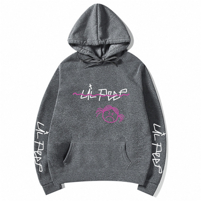 Hoodie con capucha estilo streetwear de Lil Peep con forro polar (unisex)