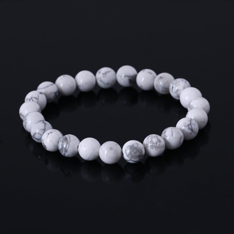 Pulsera elástica con cuentas y piedras de ojo de tigre natural