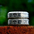 Anillo vintage de acero inoxidable con el Árbol de la Vida