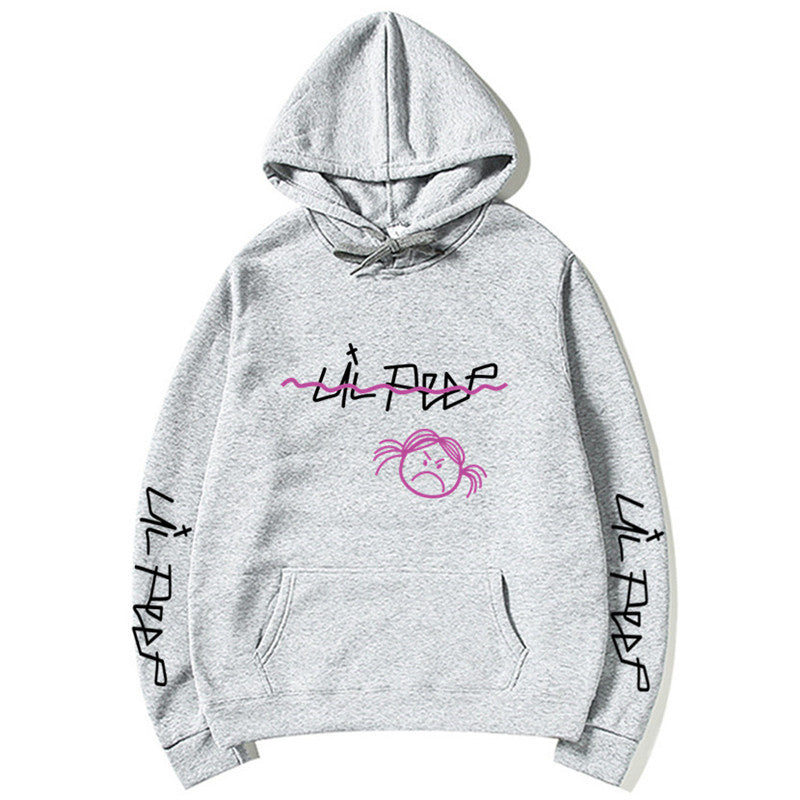 Hoodie con capucha estilo streetwear de Lil Peep con forro polar (unisex)