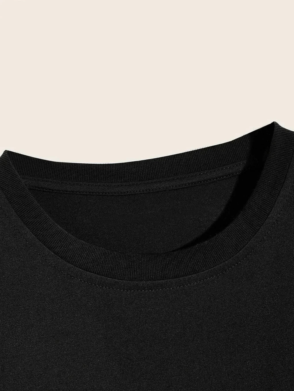 Playera de cuello redondo con estampado de rosas para hombre