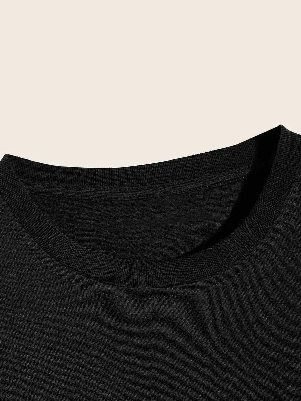 Playera de cuello redondo con estampado de rosas para hombre